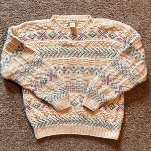 L.L. Bean Multicolor Knit Sweater
